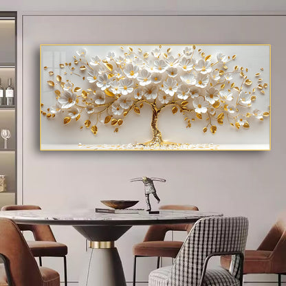Auspicious plants landscape Crystal Porcelain Wall Painting