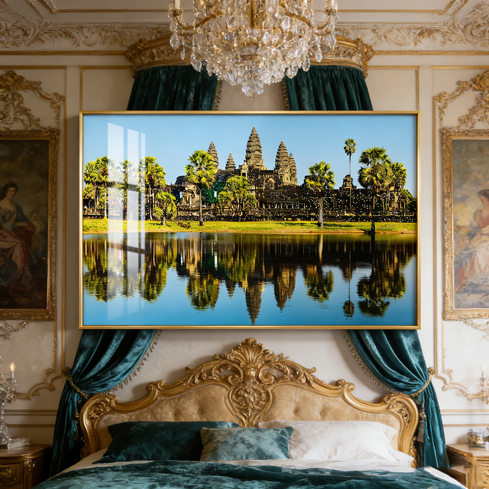 Banner Landscape scenery Crystal Porcelain Painting wall art