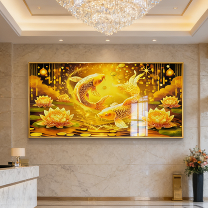 Abstract Underwater World Landscape Crystal Porcelain Painting decoration wallart