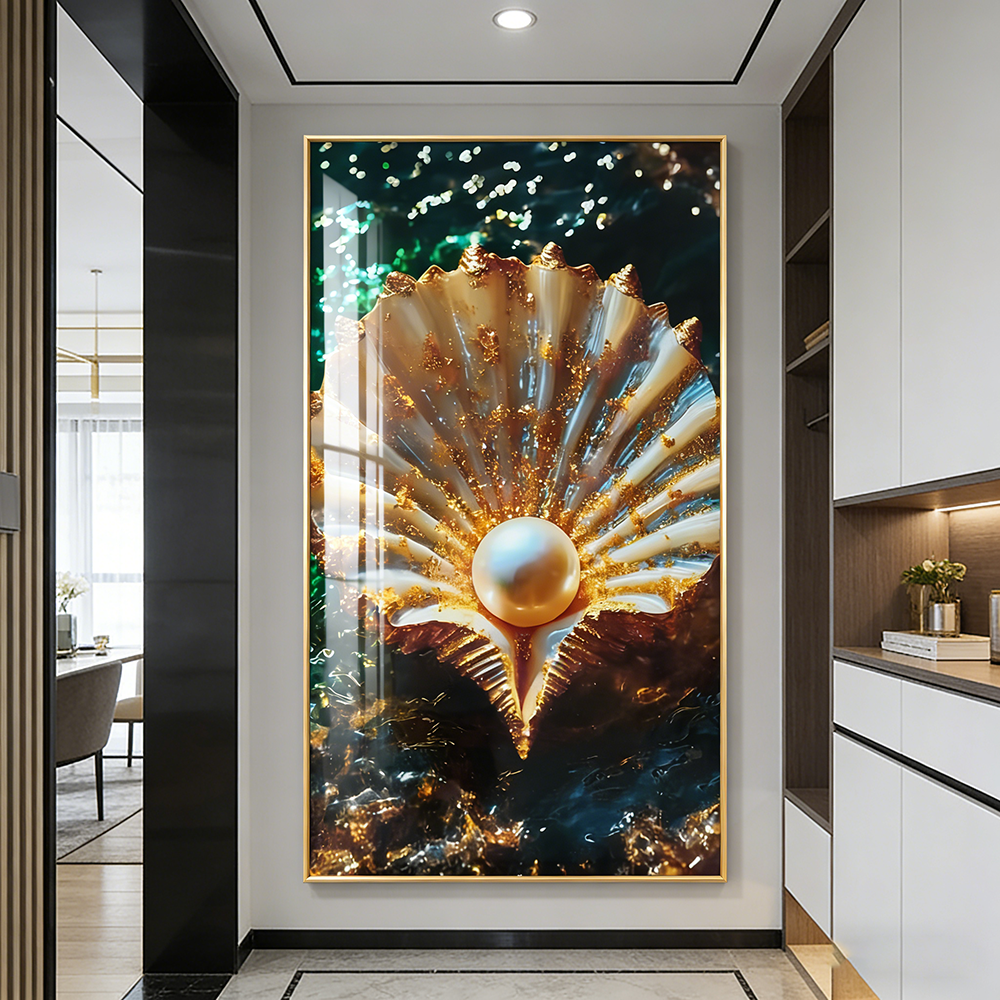 Beautiful sunset shell the seaside beach wall Painting Decorative art LED