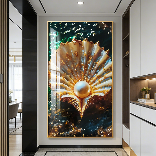 Beautiful sunset shell the seaside beach wall Painting Decorative art LED