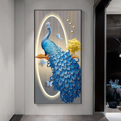 Sky Peacock wall painting and home decoration.