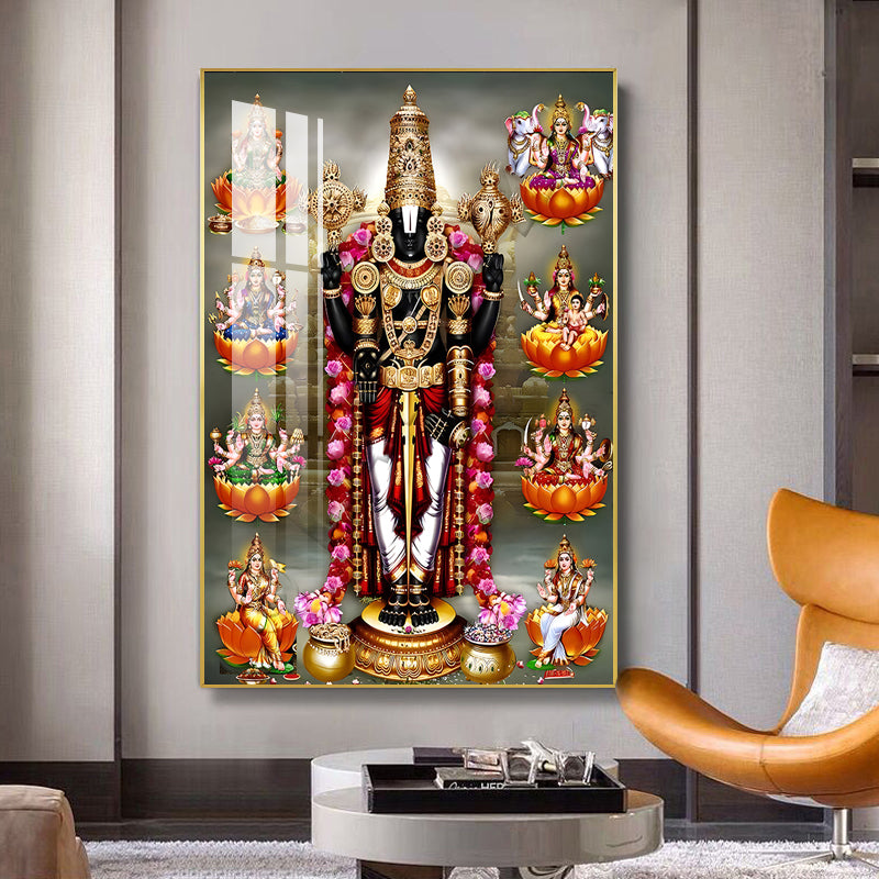 Home Decorative Islamic style crystal porcelain painting LED wallart.