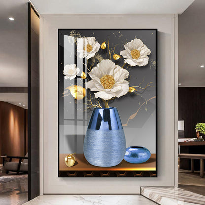 Modern high-definition printing of floral crystal porcelain painting LED
