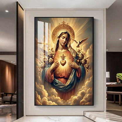 Home Decorative Luxurious Crystal Porcelain Paintings of God Statues