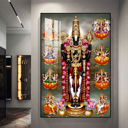 Home Decorative Islamic style crystal porcelain painting LED wallart.