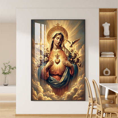 Home Decorative Luxurious Crystal Porcelain Paintings of God Statues