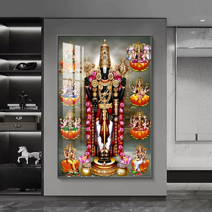 Home Decorative Islamic style crystal porcelain painting LED wallart.