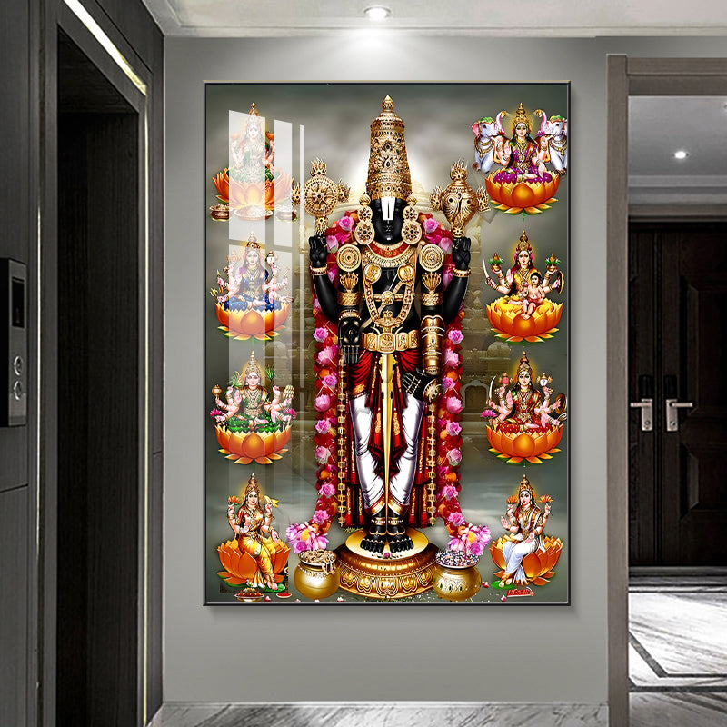 Home Decorative Islamic style crystal porcelain painting LED wallart.