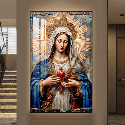 Home Decorative Luxurious Crystal Porcelain Paintings of God Statues