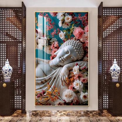 Luxurious Crystal Porcelain Paintings of God Statues LED wallart