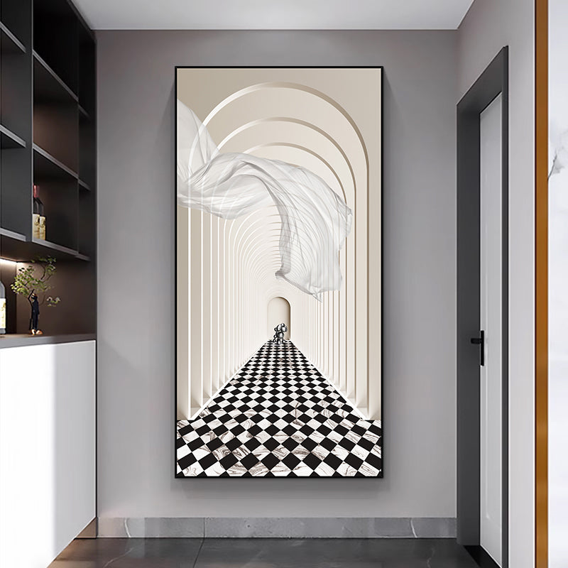 Modern abstract space architectural decoration painting