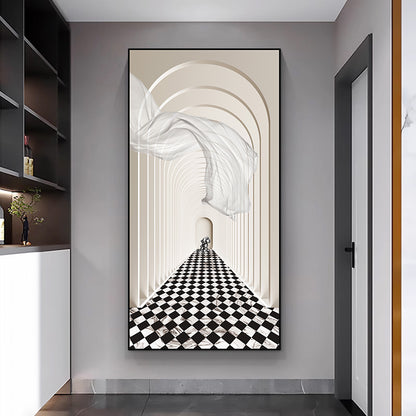 Modern abstract space architectural decoration painting