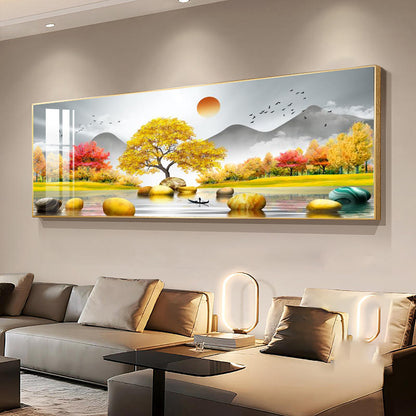 Banner Animal landscap decorative painting Crystal porcelain painting