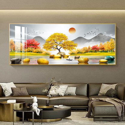 Banner Animal landscap decorative painting Crystal porcelain painting