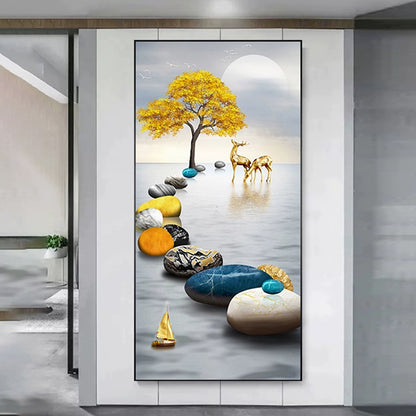 New Style landscap LED Crystal Porcelain Painting paintingart.