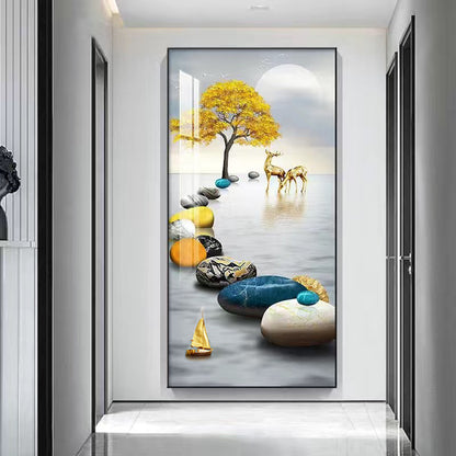 New Style landscap LED Crystal Porcelain Painting paintingart.
