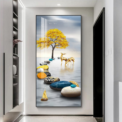 New Style landscap LED Crystal Porcelain Painting paintingart.