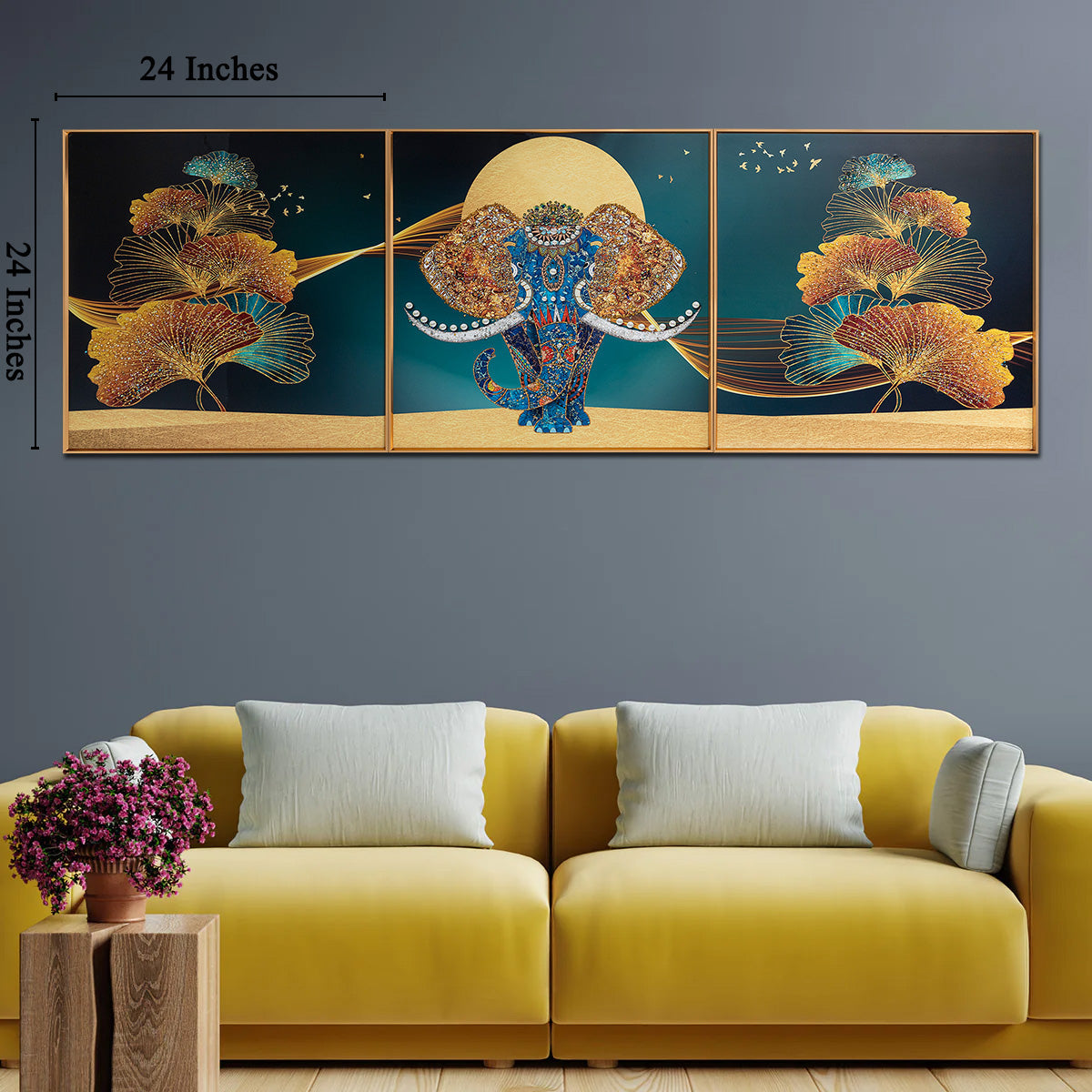 3in1 abstract graphics Crystal Porcelain decorative Wall Painting