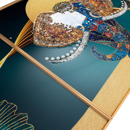 3in1 abstract graphics Crystal Porcelain decorative Wall Painting