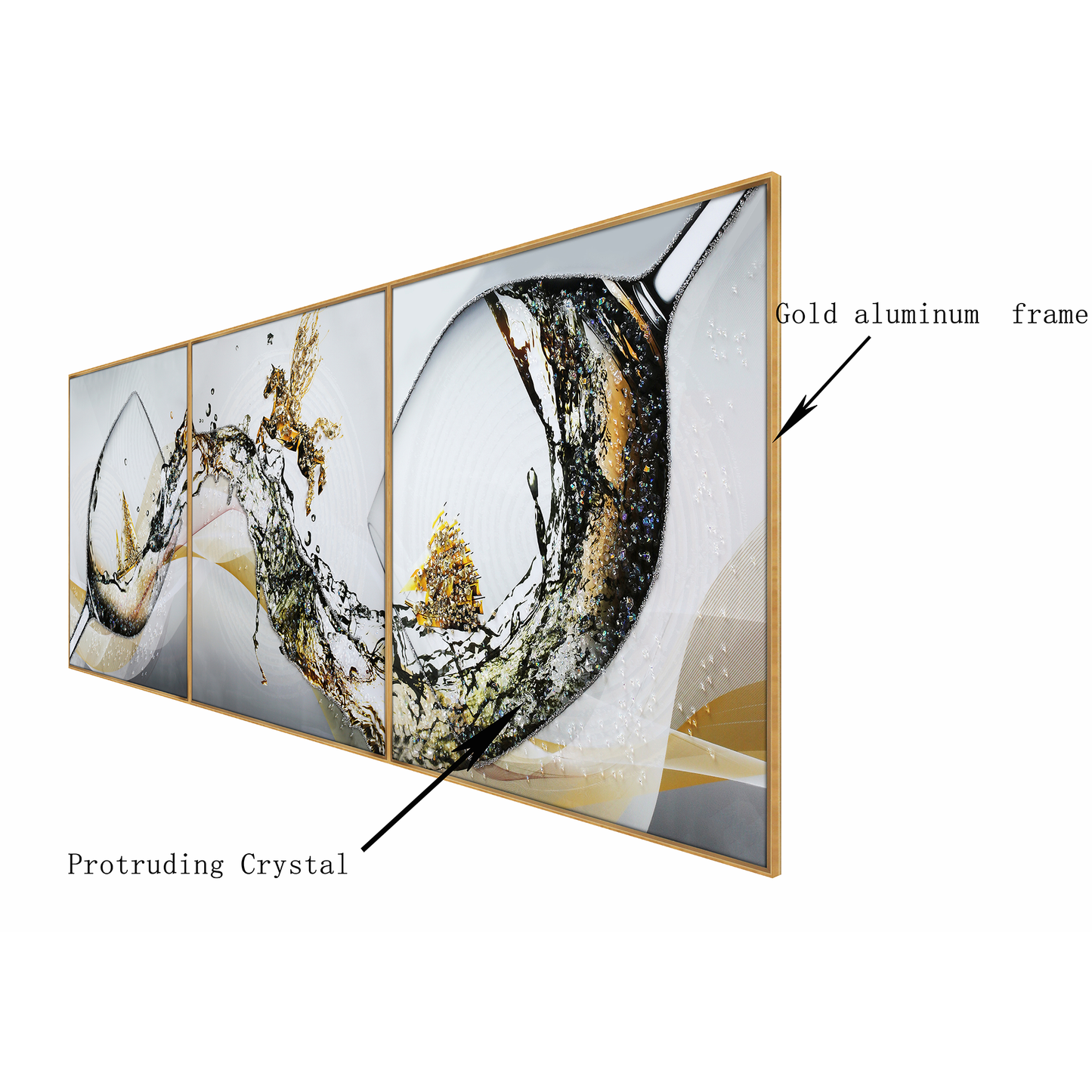 3 in1 Sports celebrities Crystal Porcelain wall painting Nordic