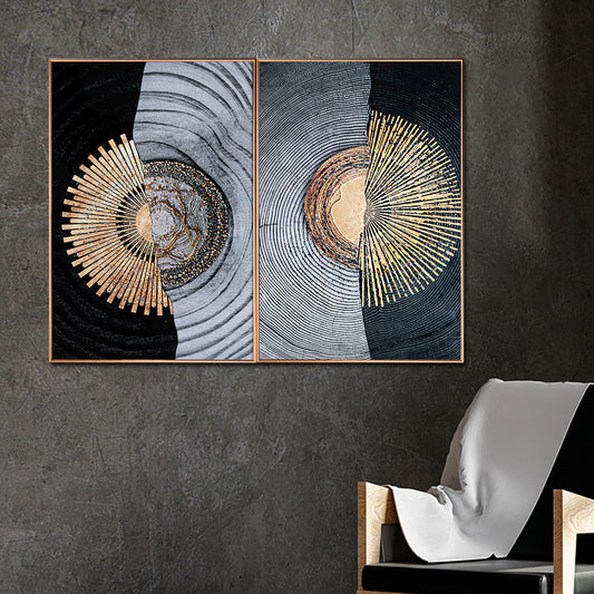 Abstract scene 3D Vase national style hanging lamp have a good meaning decorative murals hanging LED