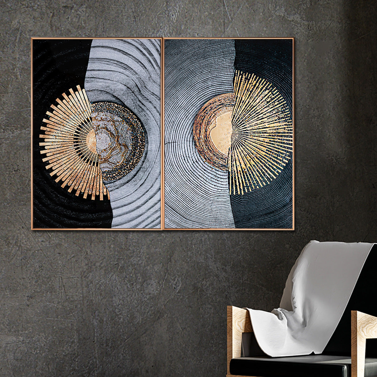 Abstract scene 3D Vase national style hanging lamp have a good meaning decorative murals hanging LED