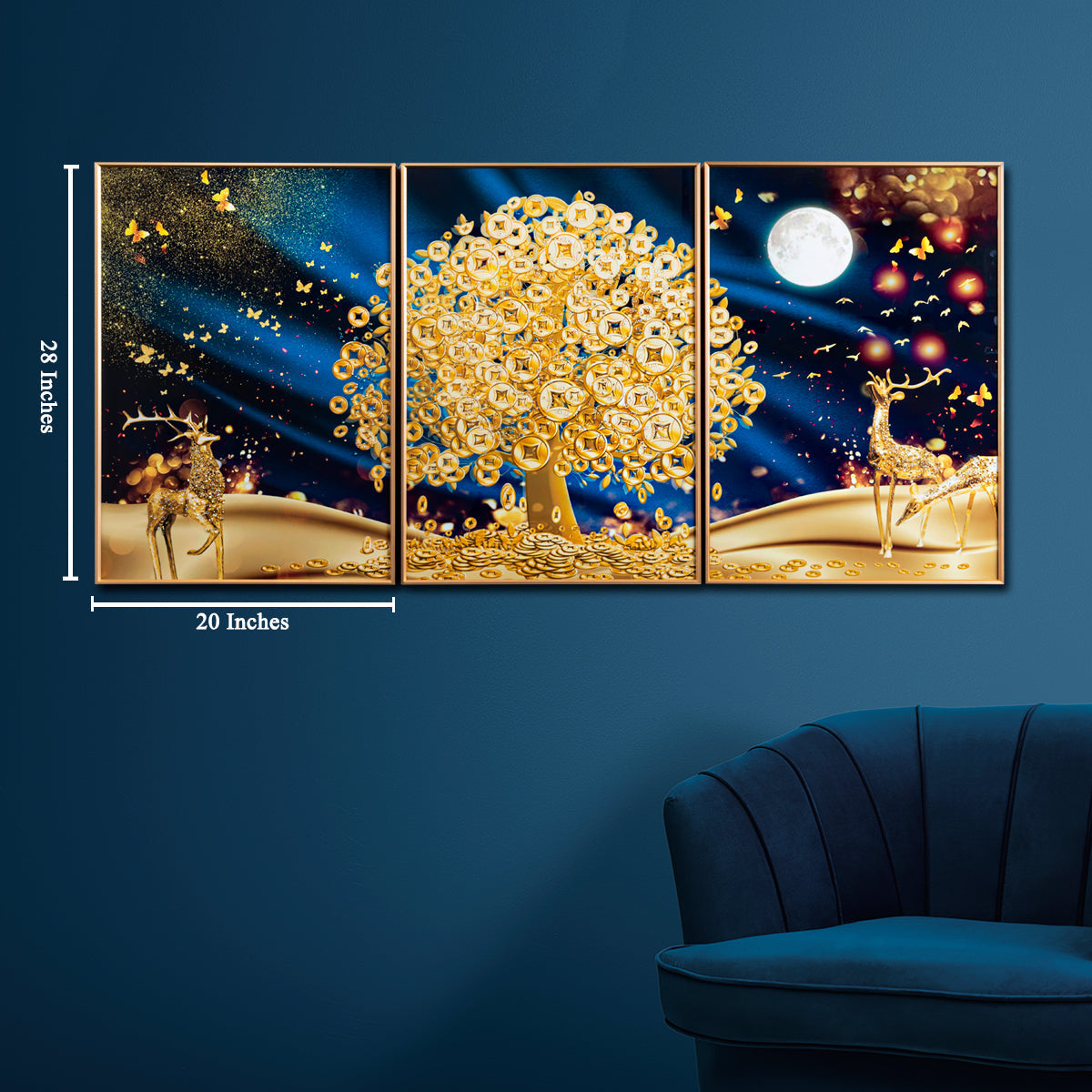 3 in 1 Modern 3d Special flower crystal porcelain painting