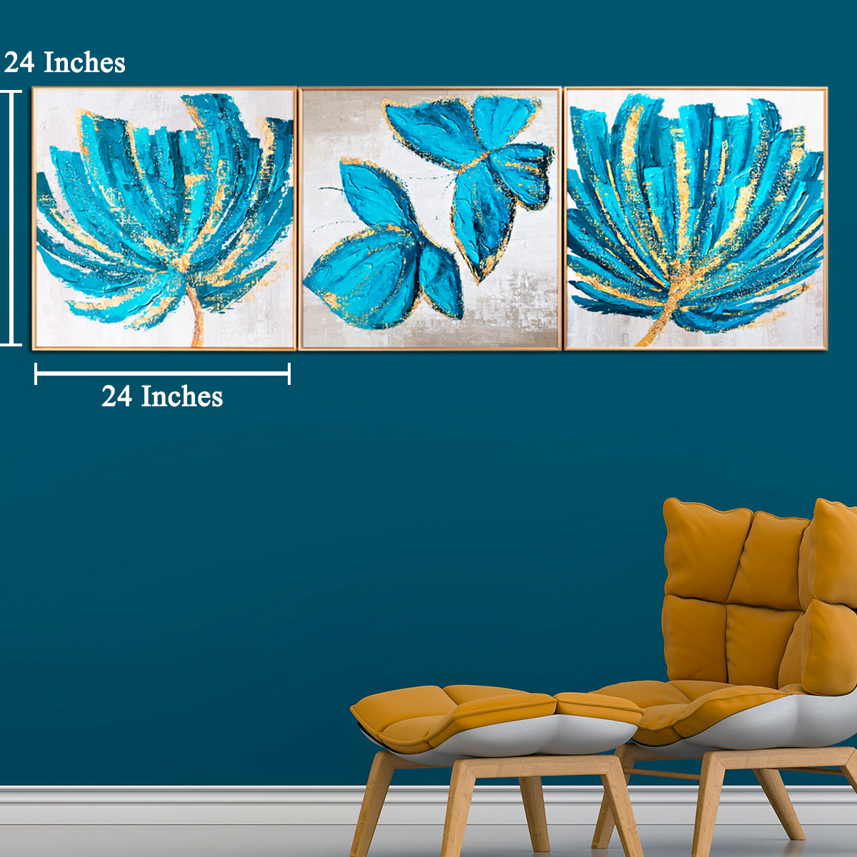 3in1 Abstract natural landscape Crystal Porcelain decorative Wall Painting