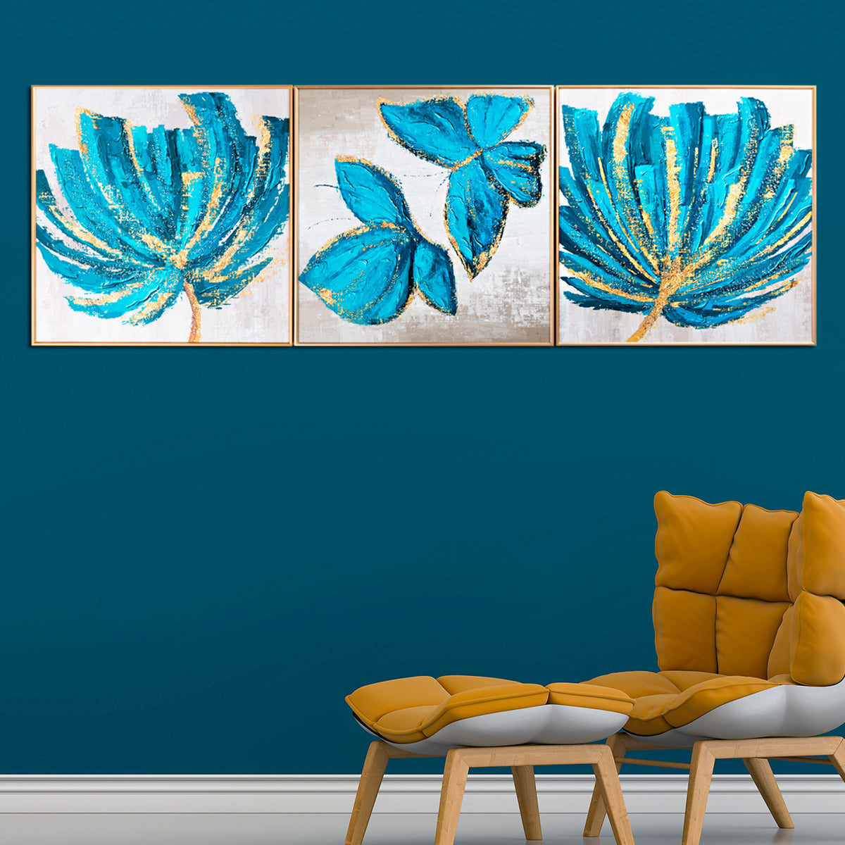 3in1 Abstract natural landscape Crystal Porcelain decorative Wall Painting