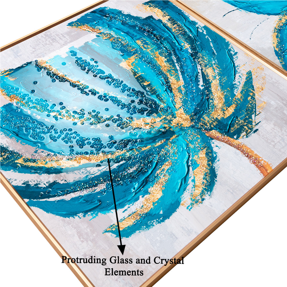 3in1 Abstract natural landscape Crystal Porcelain decorative Wall Painting