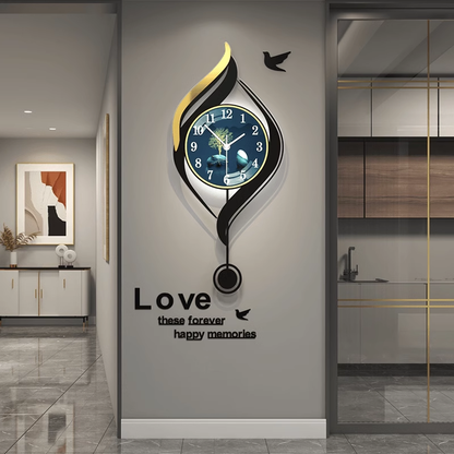 Fashion Styling clock decoration painting wall art