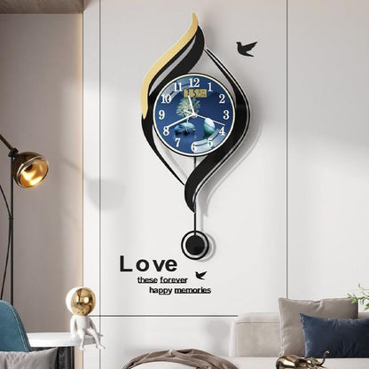 Fashion Styling clock decoration painting wall art