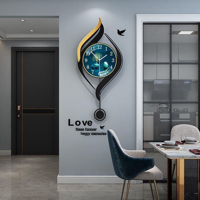 Fashion Styling clock decoration painting wall art