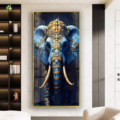 Crystal porcelain painting decoration wall Painting Decorative elephant