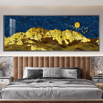 Light luxury lucky golden tree decorative painting