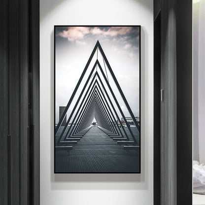 Golden Sailboat living room Crystal Porcelain wall Decorative Painting