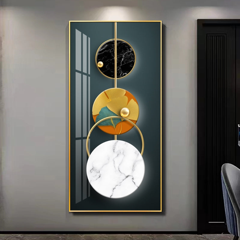 Modern geometric shapes Crystal porcelain painting decoration wall Painting Decorative art