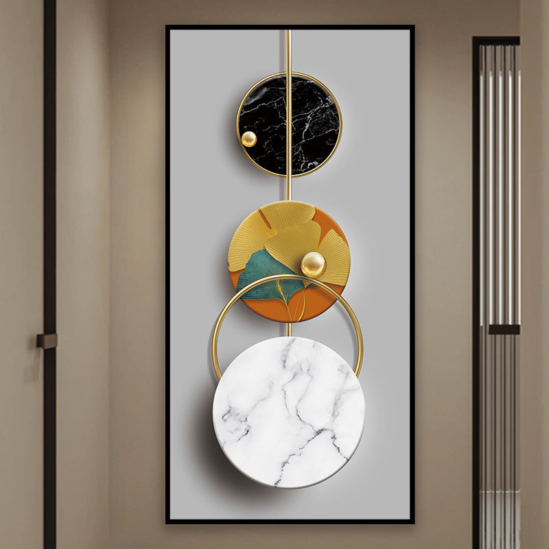 Modern geometric shapes Crystal porcelain painting decoration wall Painting Decorative art