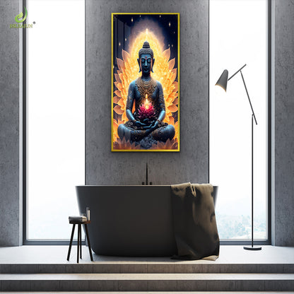 Crystal porcelain painting decoration wall Painting Decorative Buddha statue