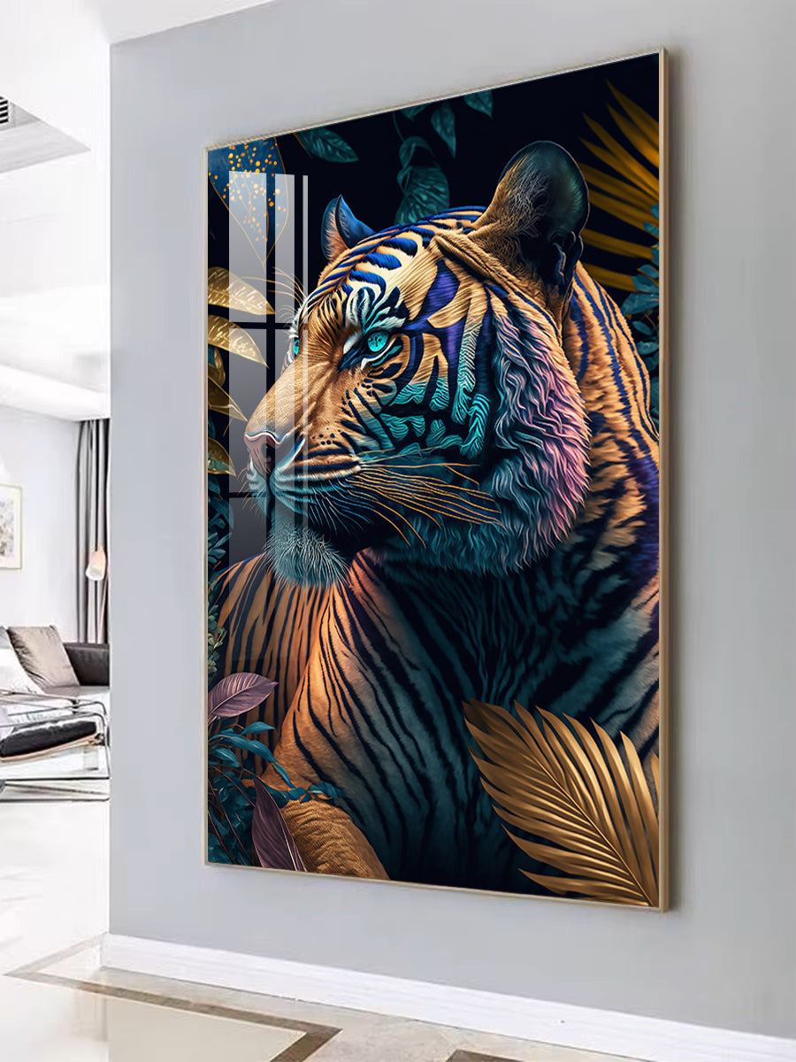 Sky animals tiger wall painting and home decoration LED