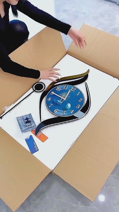 Fashion Styling clock decoration painting wall art