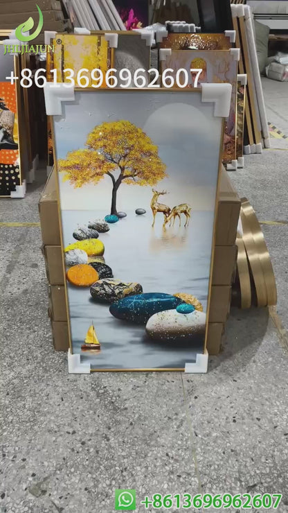 New Style landscap LED Crystal Porcelain Painting paintingart.