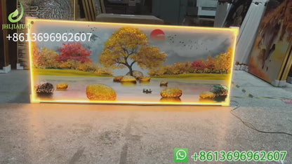 Banner Animal landscap decorative painting Crystal porcelain painting