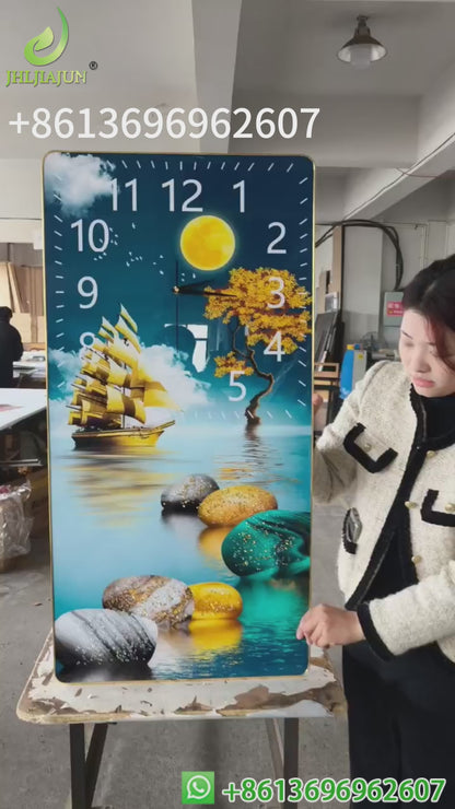 Fortune tree crystal porcelain decorative painting one.