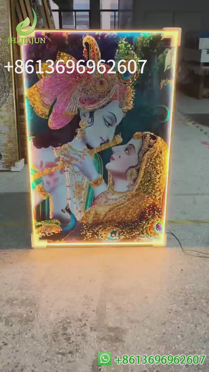 Fashion Girl's hat Crystal Porcelain Wall Decorative Crystal Porcelain Painting lamp