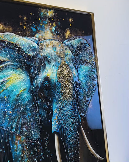 Deer flower hairpin decoration wall Painting Decorative art