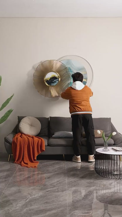 Exquisite Art Circular decoration wall hanging lamp LED