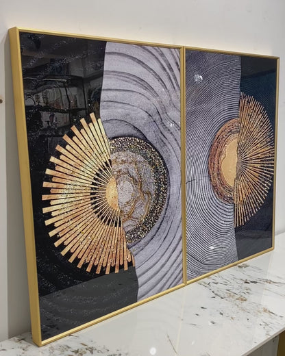 Abstract scene 3D Vase national style hanging lamp have a good meaning decorative murals hanging LED