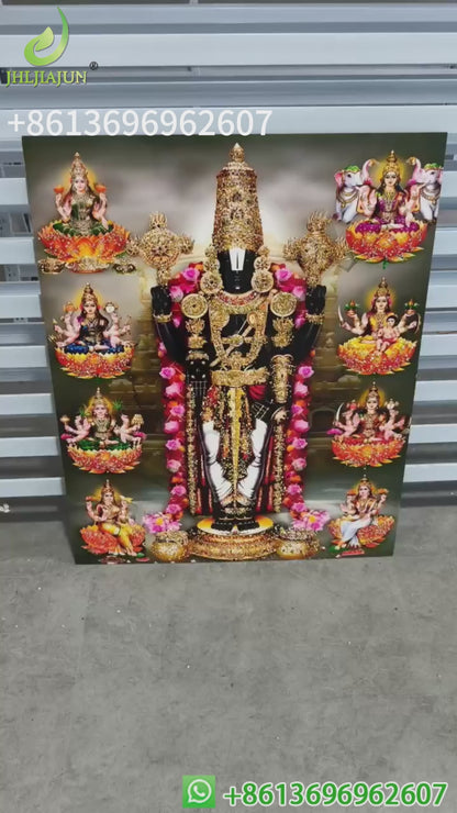 Home Decorative Islamic style crystal porcelain painting LED wallart.